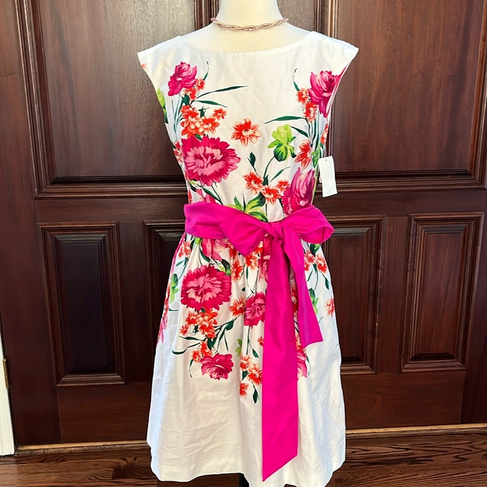 Eliza J. Floral Fit & Flare Dress - size 4 - NWT